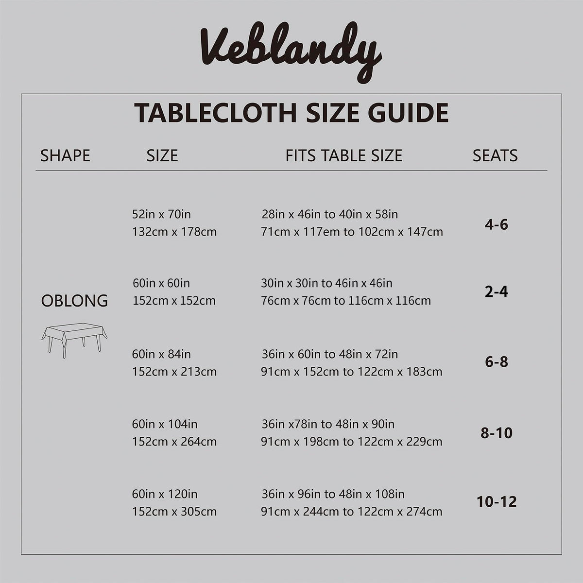 Veblandy checkered tablecloth ideal for kitchens, cafes, and weddings with versatile decor.