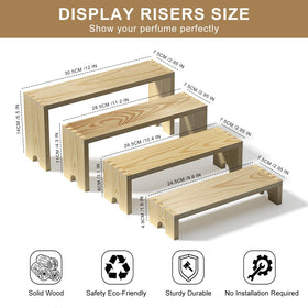 Vecxoty farmhouse wood display shelf enhances living spaces