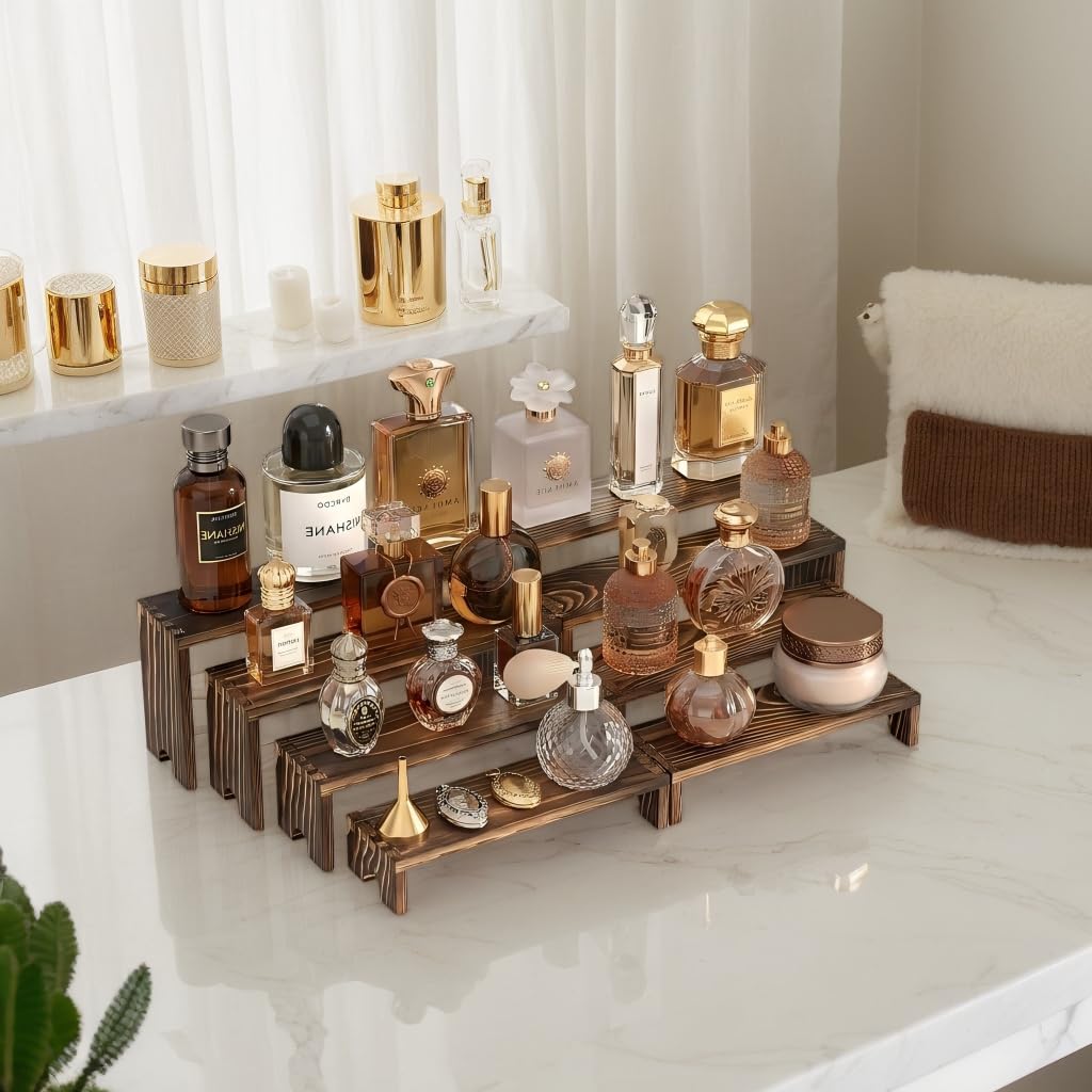 Vecxoty tiered tray enhances gift-ready storage and rustic décor