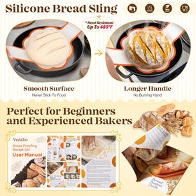 VEDALIO bread bag multipack versatile storage and transport for freshly baked bread.