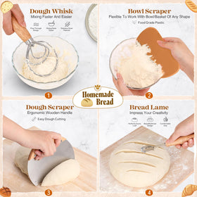 VEDALIO bread sling for seamless oven transfers and clean handling.