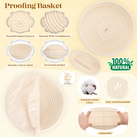 Vedalio dough whisk ergonomic grip speeds smooth, lump-free mixing.