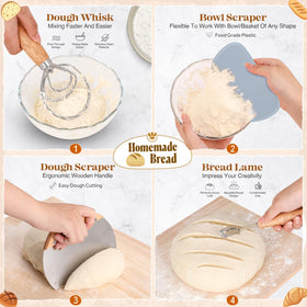 VEDALIO oval sourdough proofing basket promotes even fermentation and texture