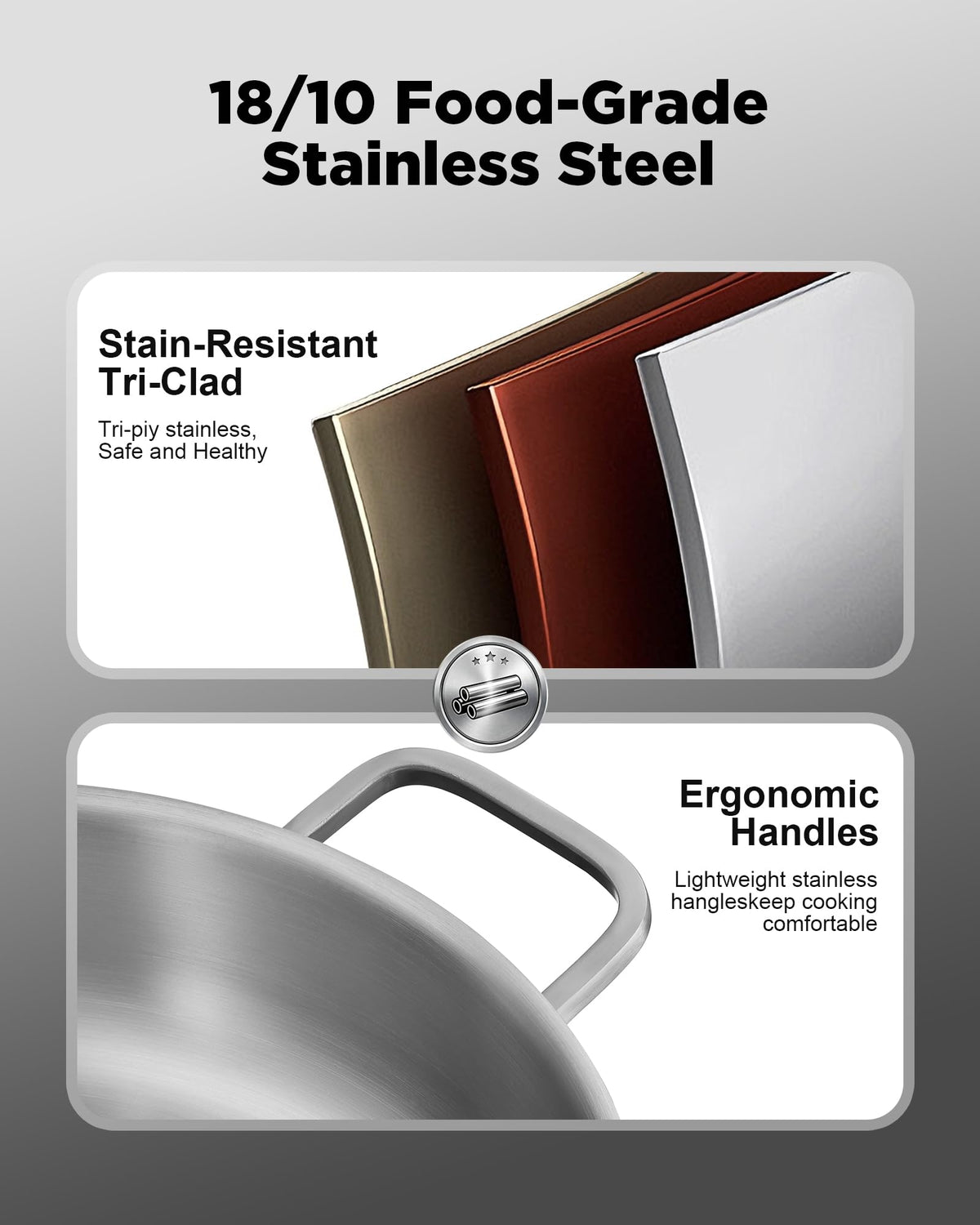VEDNHOL induction-compatible base works on all cooktops.