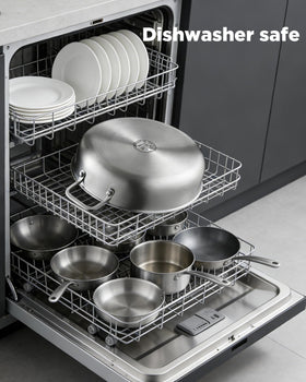 VEDNHOL large-capacity pan enables cooking larger portions with confidence.
