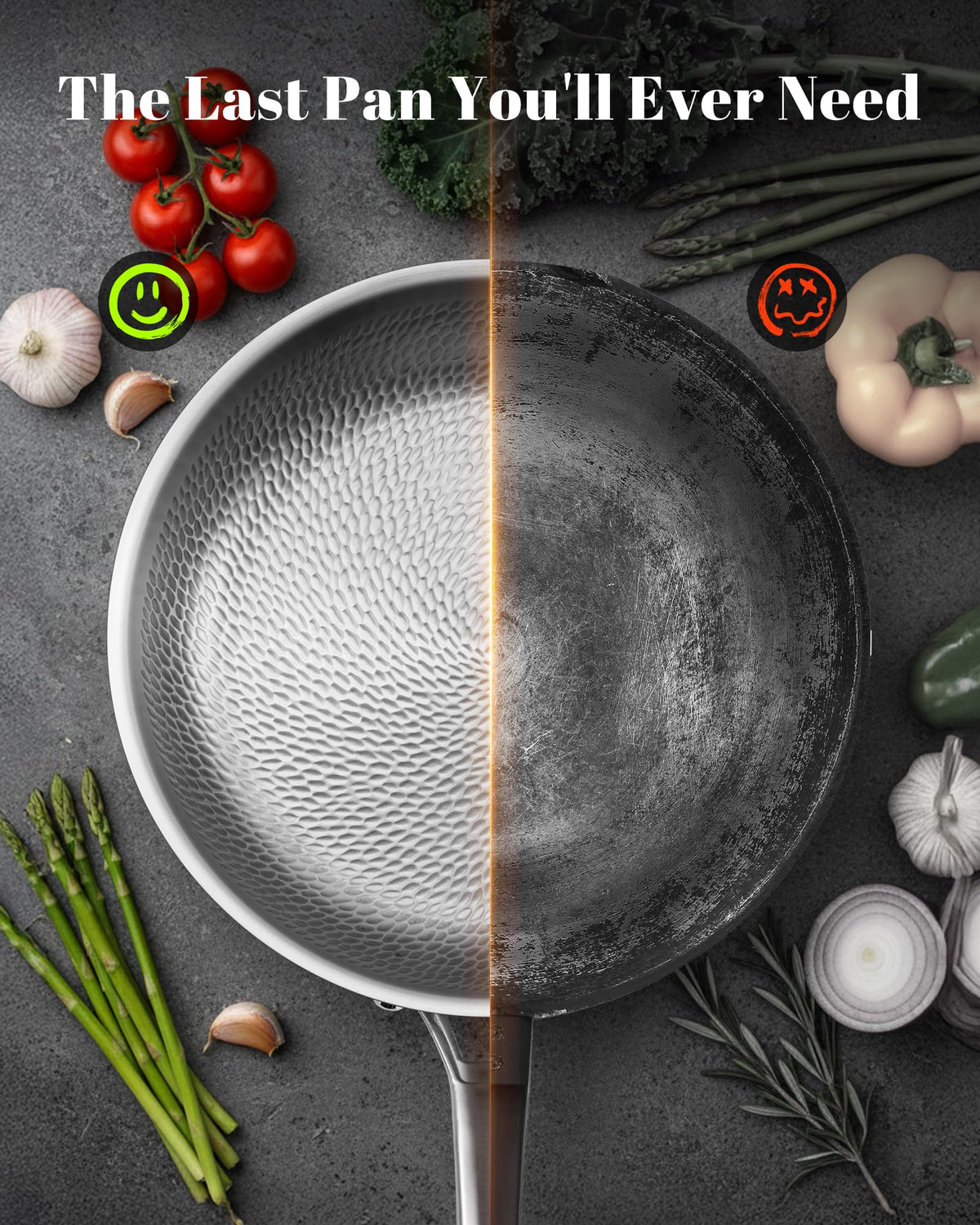 VEDNHOL induction-ready pan compatible with multiple cooktops