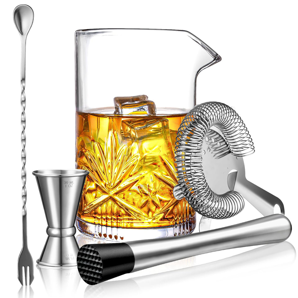 Veecom 18oz cocktail mixing glass ideal for precise stirred drinks
