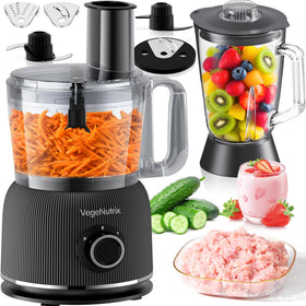 VegeNutrix food processor with chopping blades for versatile veggie prep