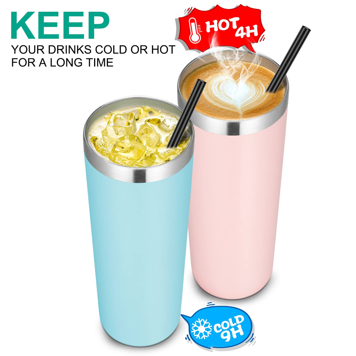 VEGOND stainless-steel outer, durable and rust-resistant for outdoor use.