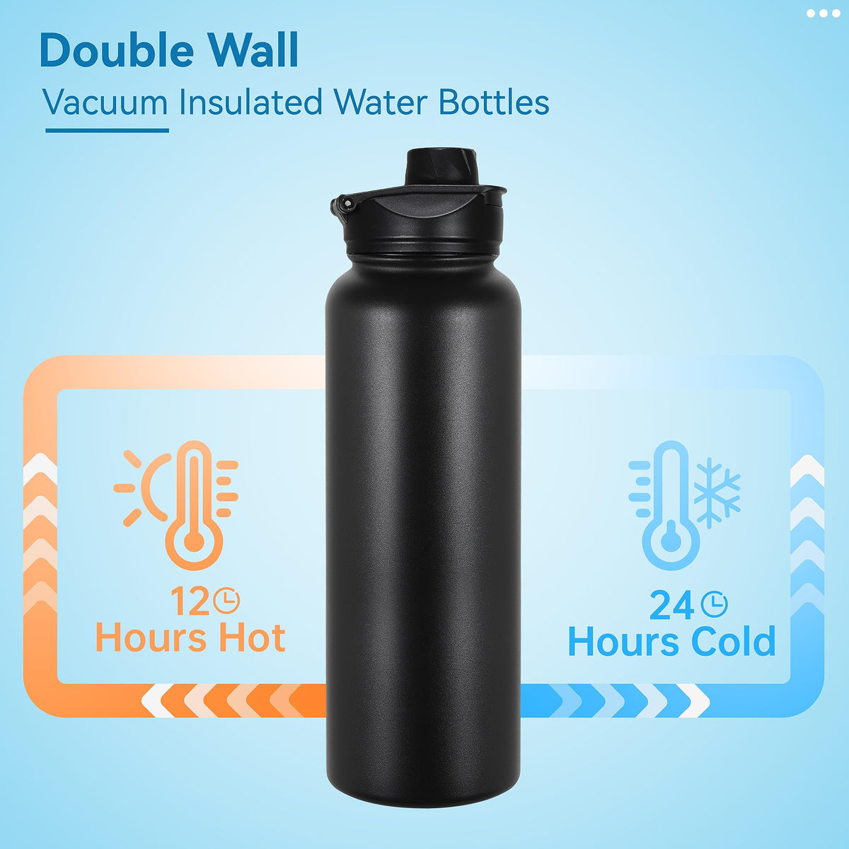 VEGOND stainless steel bottle BPA free and odor free for clean tasting water