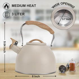 Vegoran stainless steel body heats quickly and cleans easily.