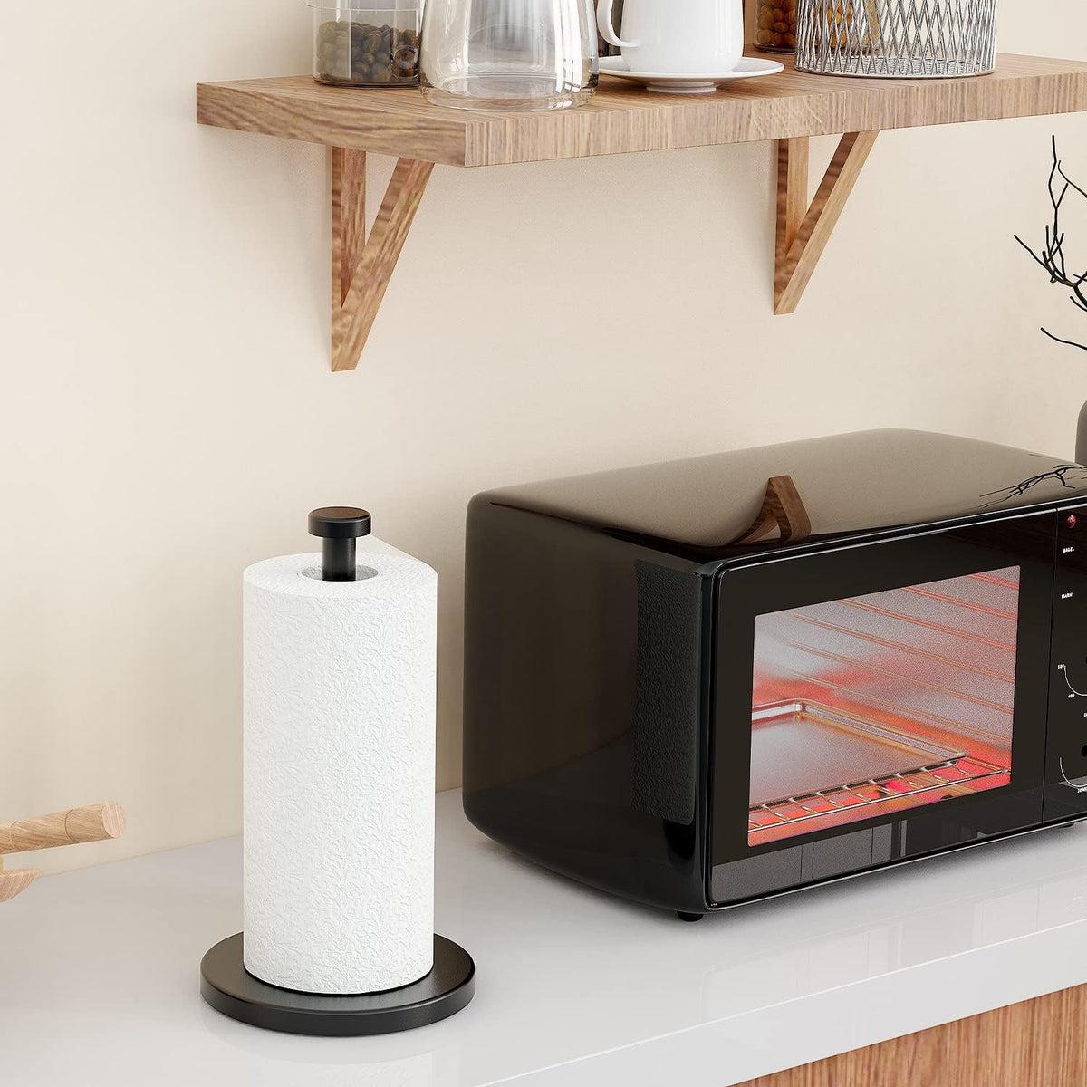 VEHHE Durable metal paper towel dispenser designed for busy kitchens.