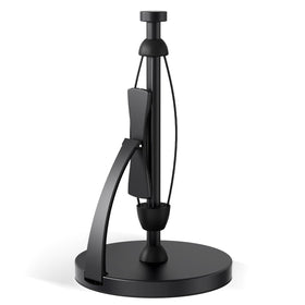 VEHHE paper towel holder with damping arm enables one-handed tearing.