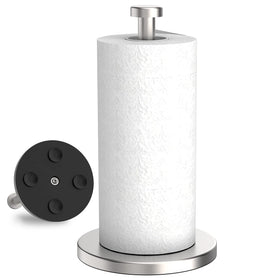 VEHHE paper towel holder with freestanding design for flexible kitchen placement