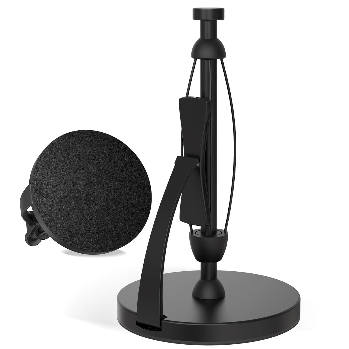 VEHHE paper towel holder enables one-handed tearing for quick cleanup.