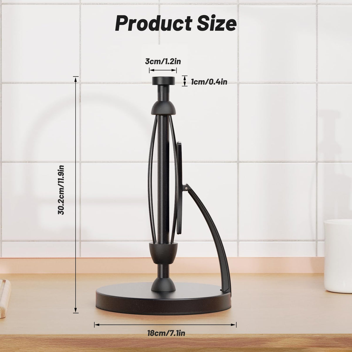 VEHHE paper towel holder ready to use right out of the box.