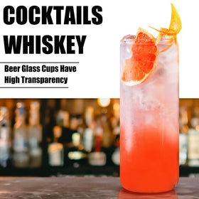 VEIDIA glass straight straws for smooth sipping with cold drinks.