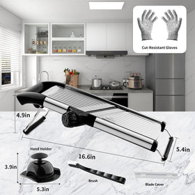 VEKAYA julienne settings offer versatile slicing options.