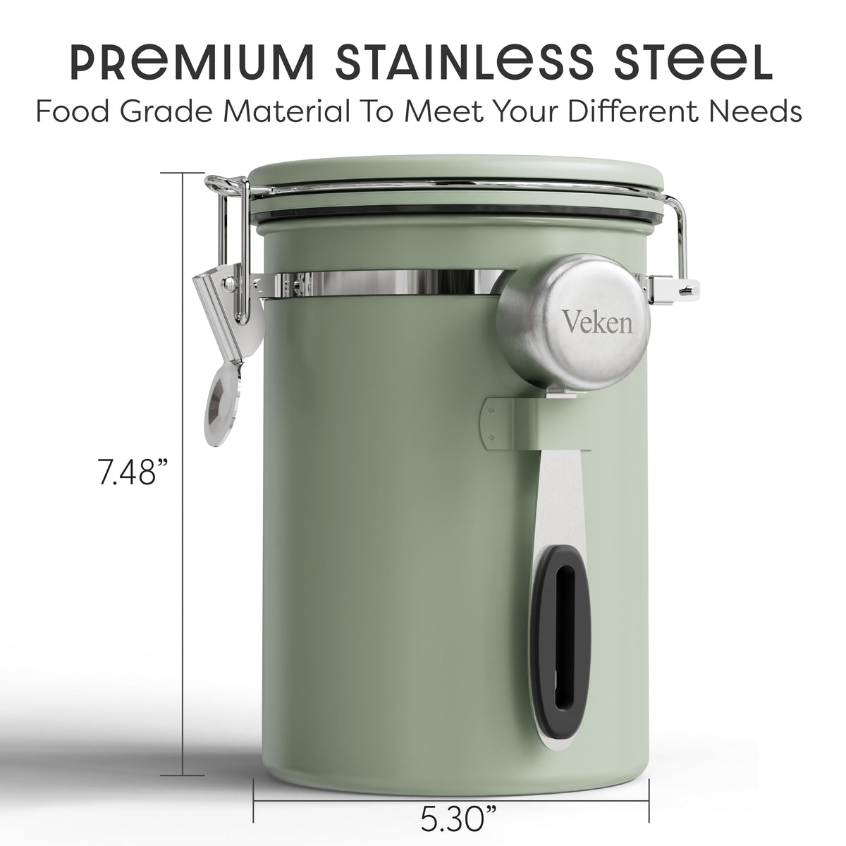Airtight seal keeps aroma fresh and flavors intact in daily use.