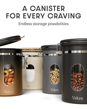 Veken built-in measuring scale for precise portions.