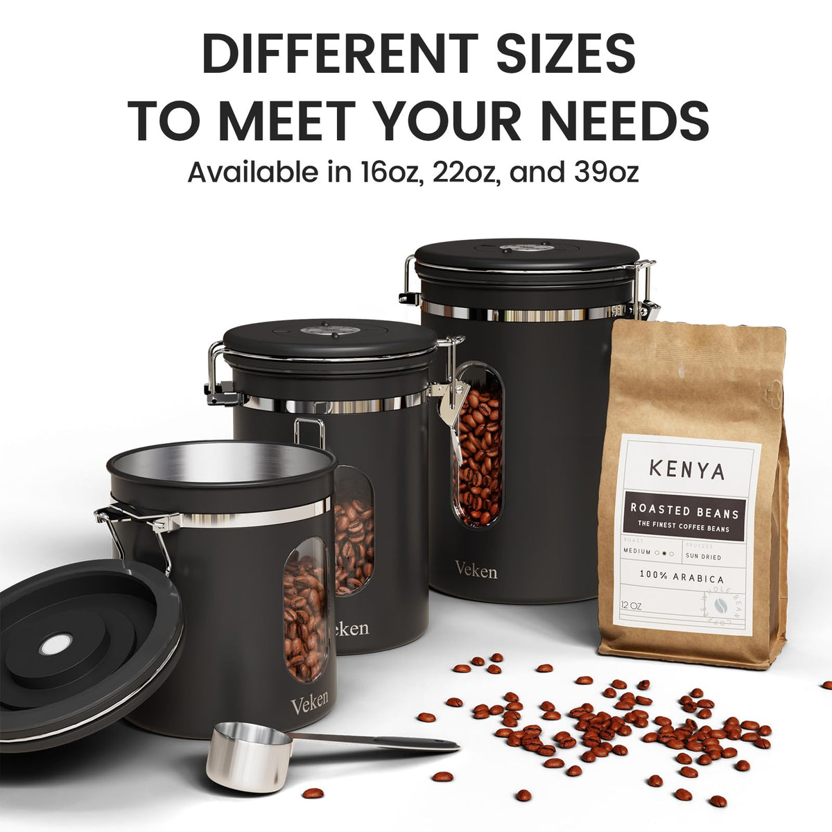 Versatile storage for beans, rice, tea, and more