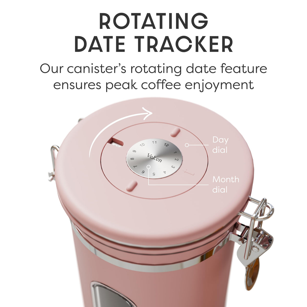 Veken scale line enables precise measurement for perfect brews.