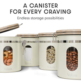 Versatile Veken canister stored for tea flour or cereals