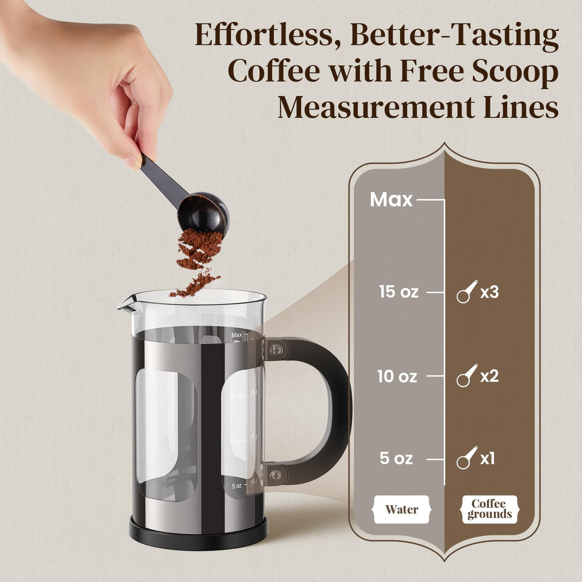 Veken French Press 21oz compact travel bag ready for on‑the‑go use