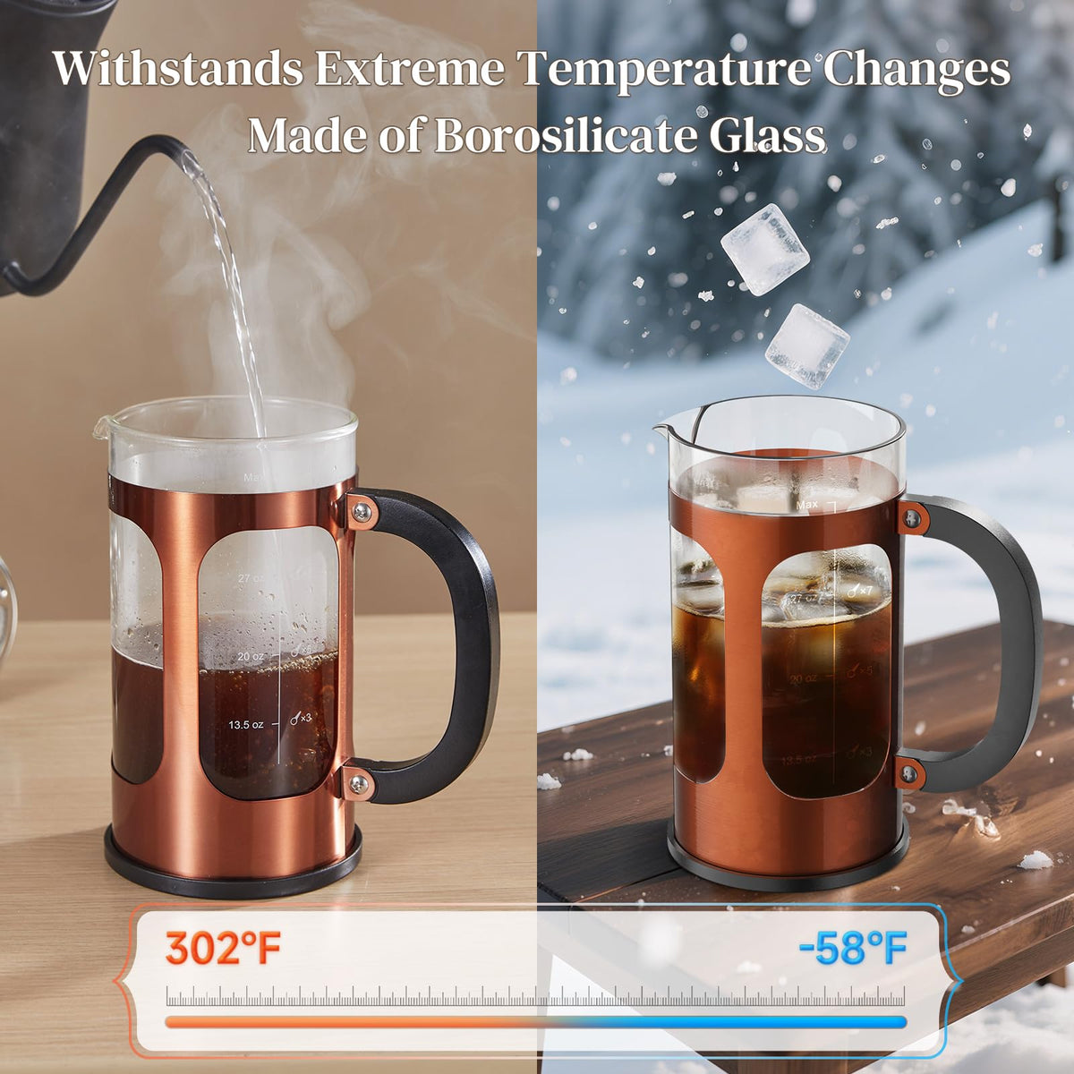 Veken design keeps brew free from plastic contact