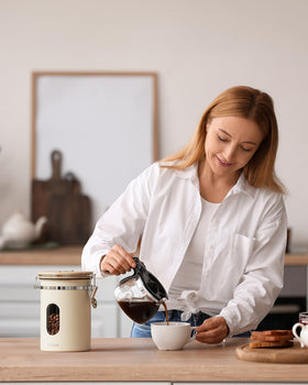 Veken kitchen storage canister ideal for flour, cereal, and more