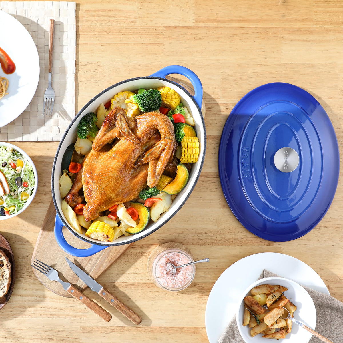 Velaze induction-safe, oven-safe up to 500°F for versatile cooking