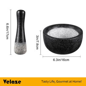 Velaze mortar being hand-washed to demonstrate easy cleaning.