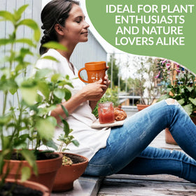 VELENTI Plant Pot Mug evening-use image evokes cozy coffee ritual vibes.