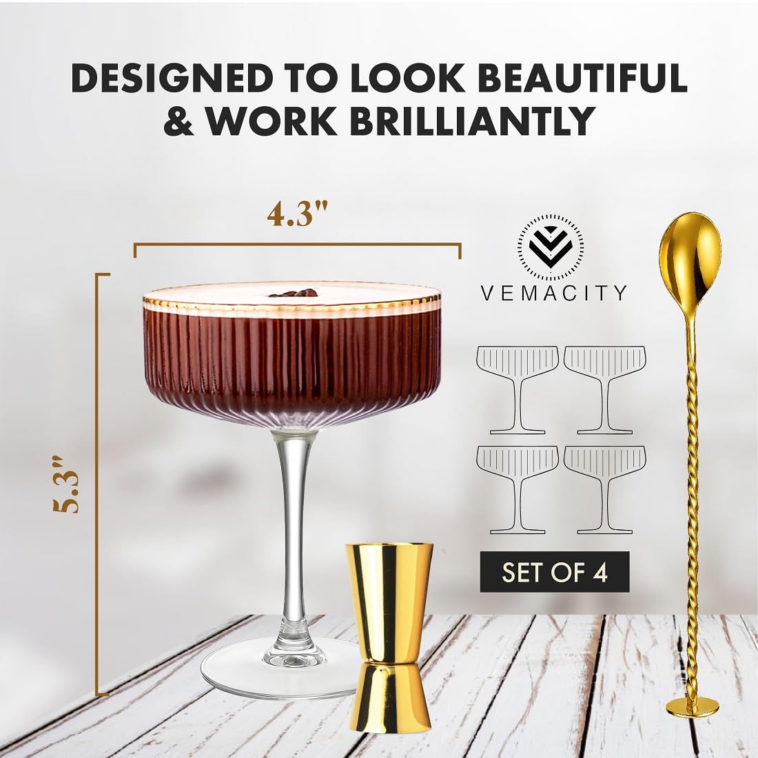 VEMACITY Gatsby-inspired setup adds glamour to entertaining