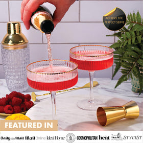 Vemacity gold jigger double-sided for precise measurements in drinks