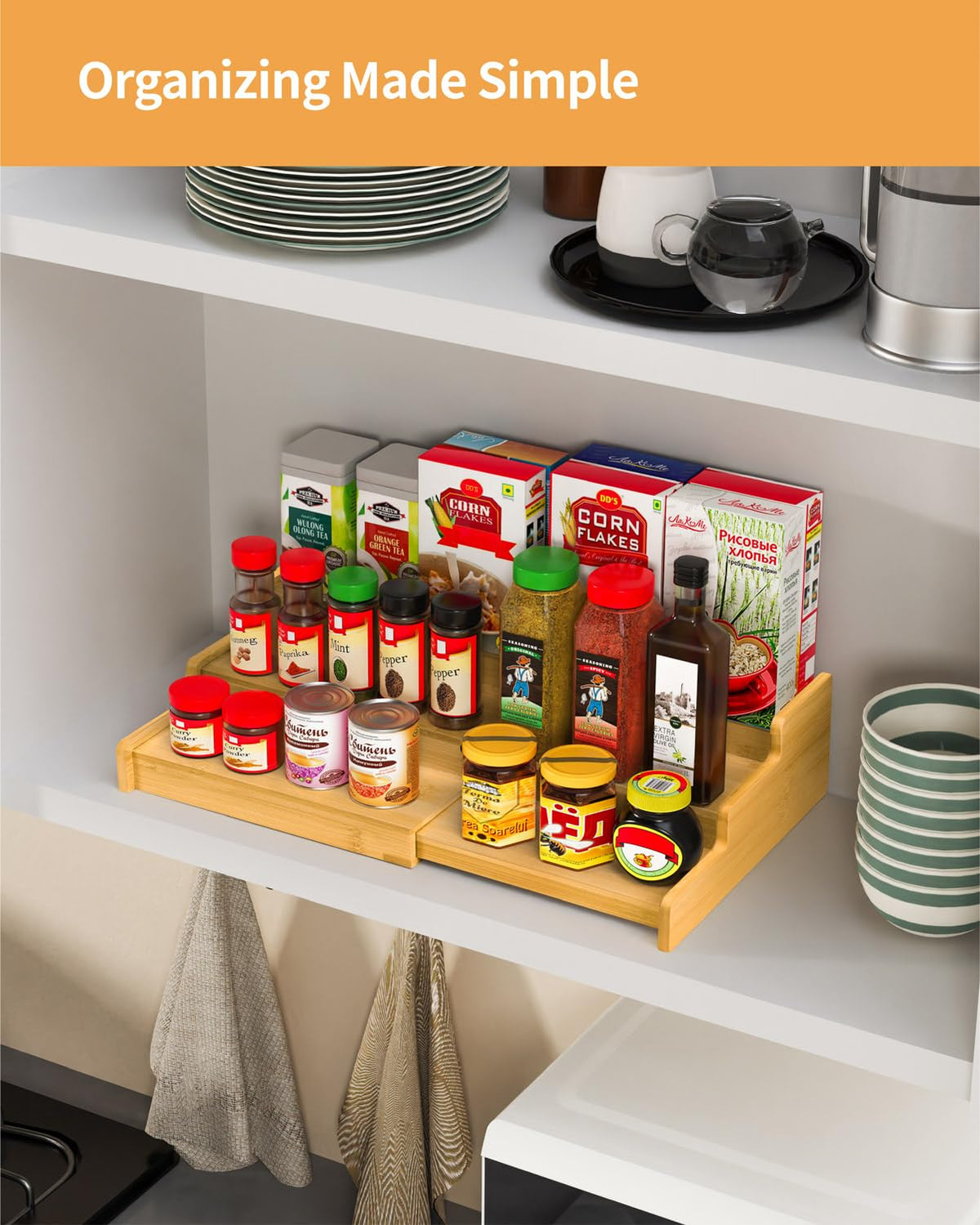 VenDotbi rack also holds vitamins and sauces in a compact space.