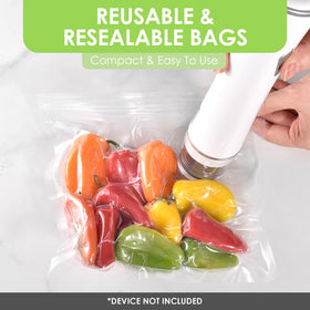 Venmate bags 8x8 seal detail for leak-proof freshness.