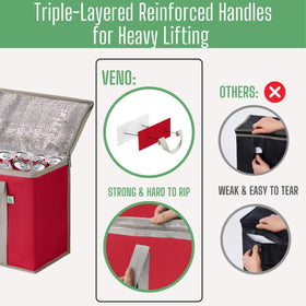 VENO foldable bags ready to store flat, convenient for car trunks