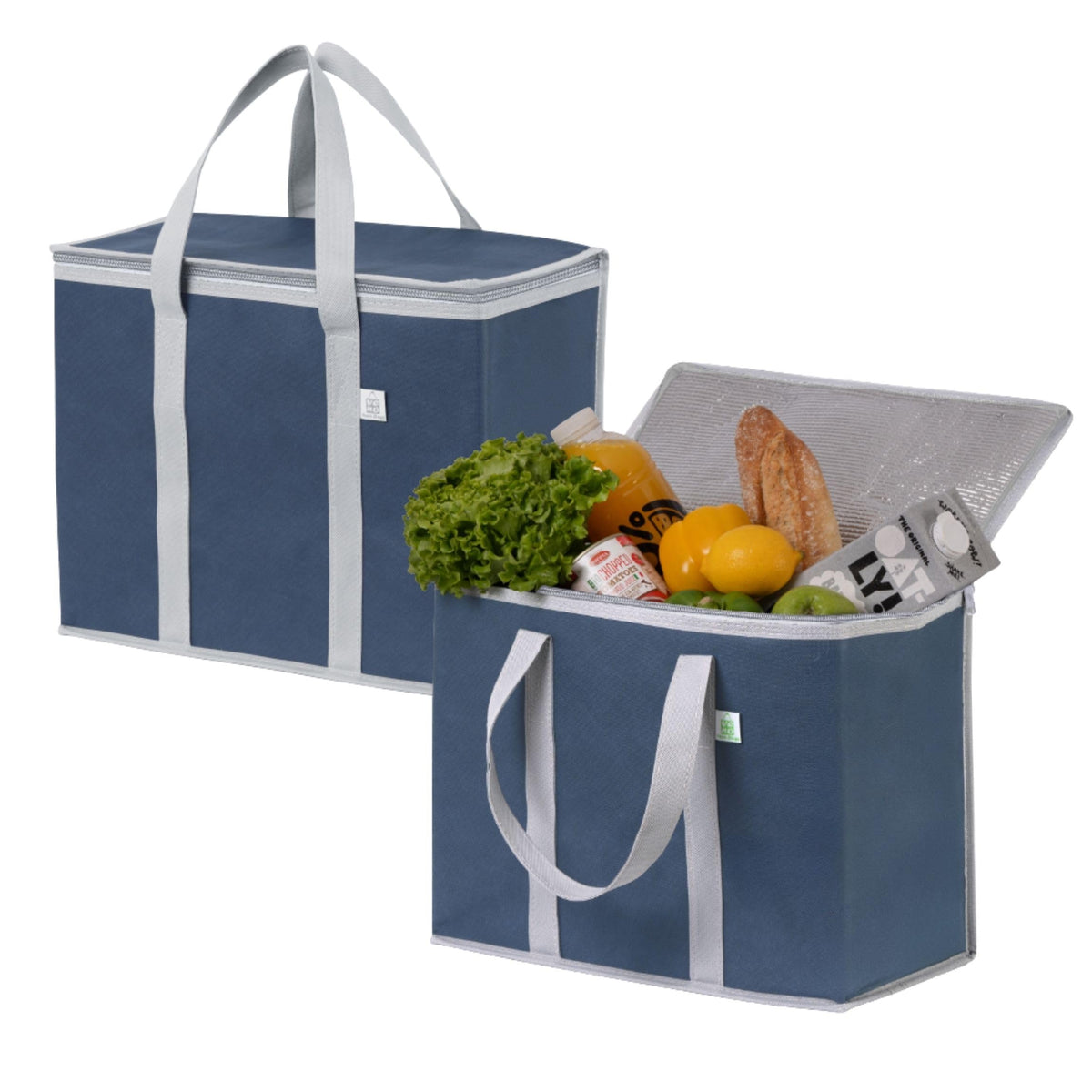 VENO 2Pack cooler bag front view shows ample capacity for groceries and deliveries.