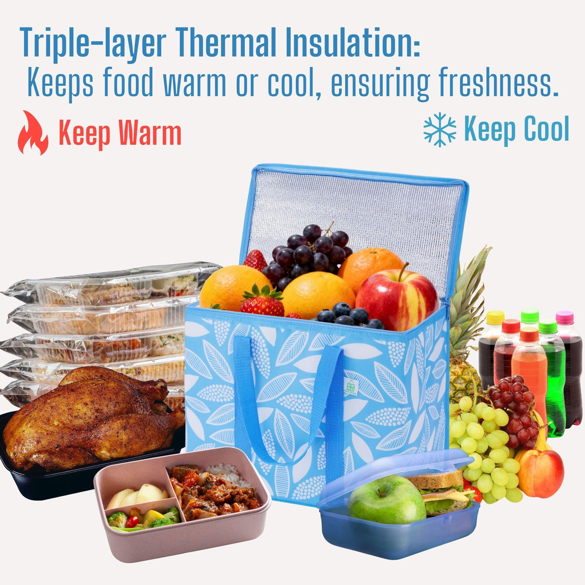 VENO bag ready for grocery delivery use and temperature-conscious transport.