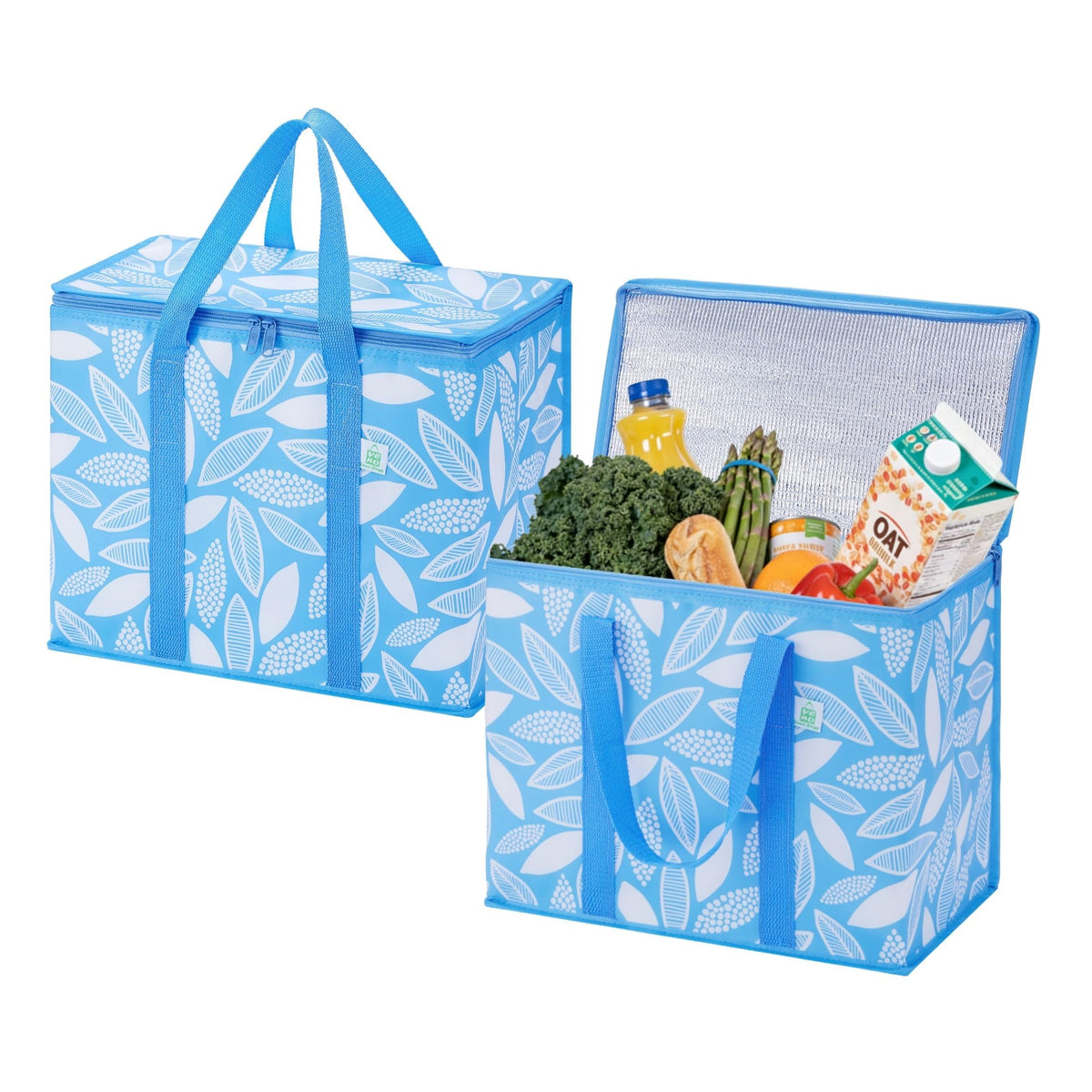 VENO 2 Pack Insulated Cooler Bag with large capacity for groceries and meals.