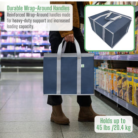 VENO 3 Pack Cooler Bag large capacity fits 40 cans for groceries or delivery