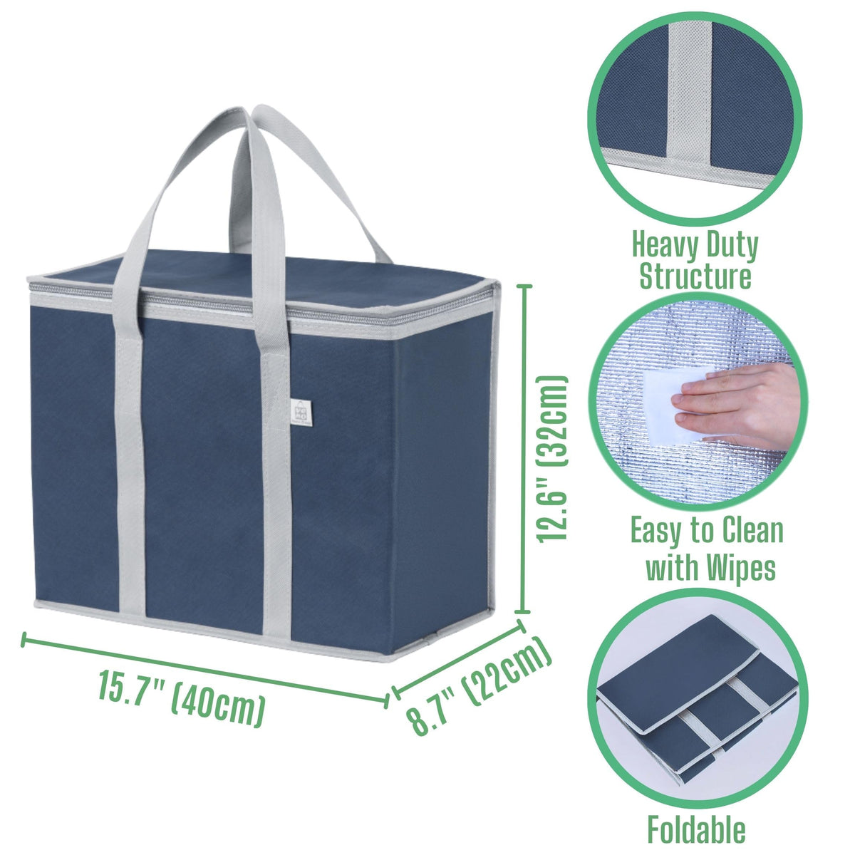 VENO cooler bag side view demonstrates collapsible design for easy storage