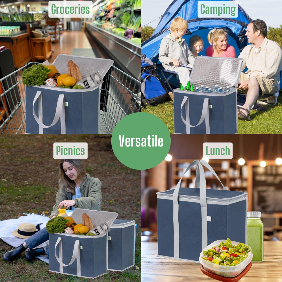 VENO heavy-duty fabric cooler bag resists wear for everyday use