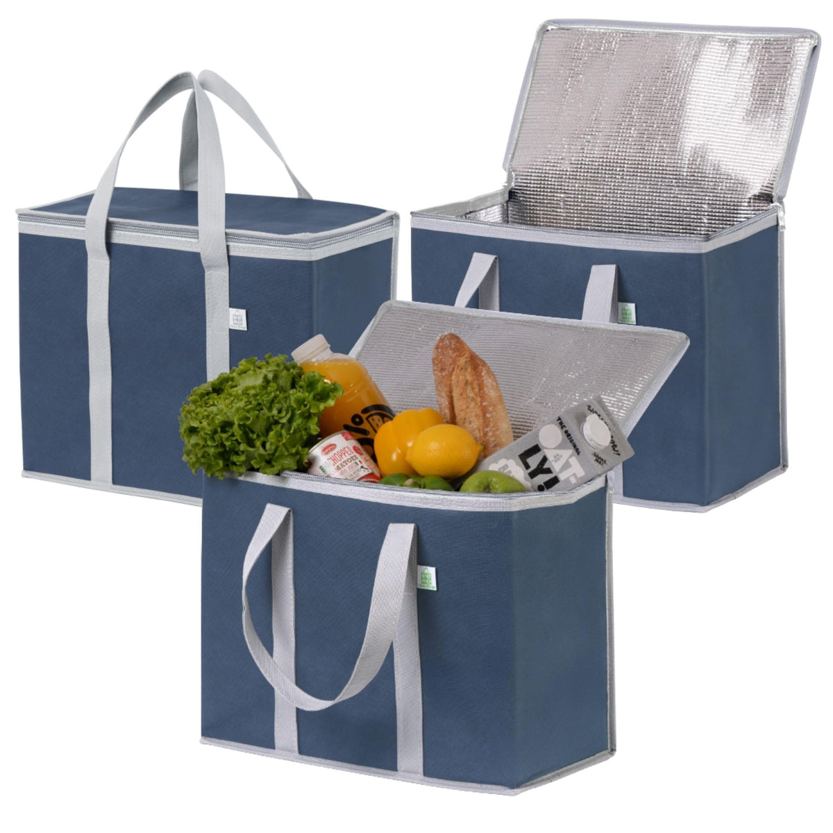 VENO 3 Pack Cooler Bag in dark blue shows durable handles for heavy loads