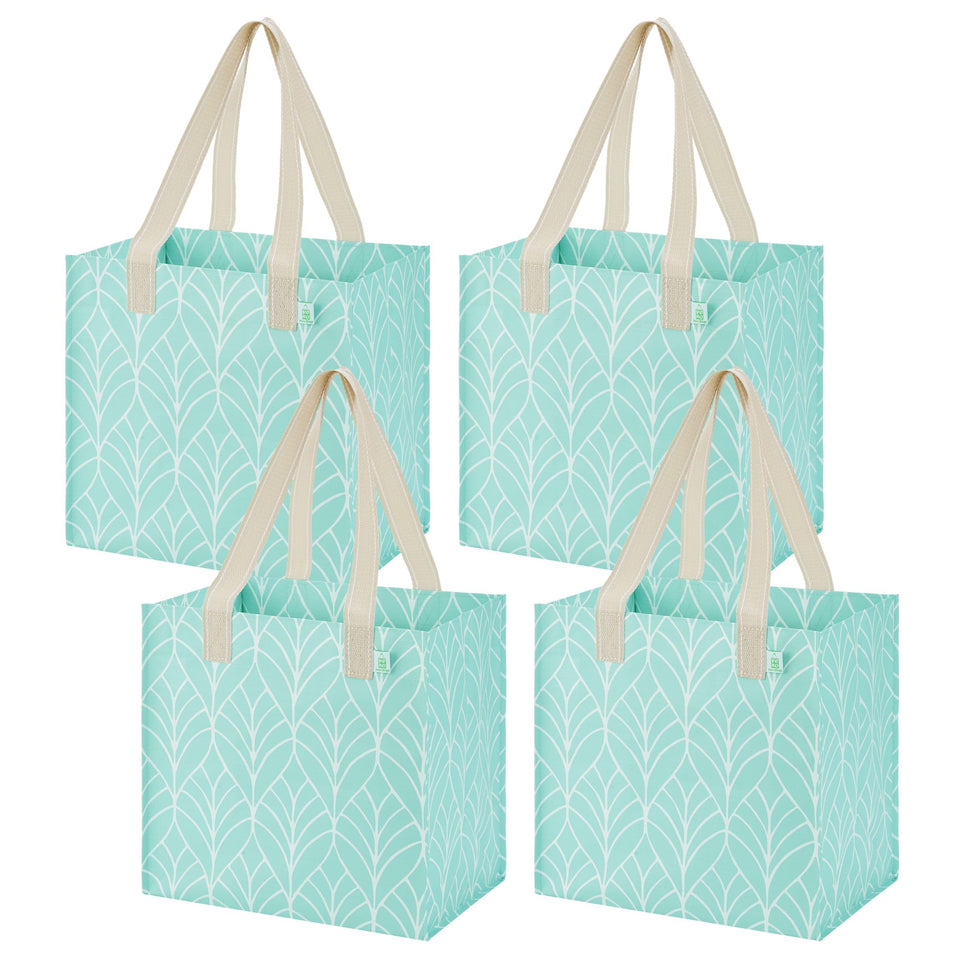 VENO evergreen bags front view showing large capacity for groceries