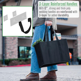 Veno 6-gallon capacity bags fit large items like watermelons and gallons with ease