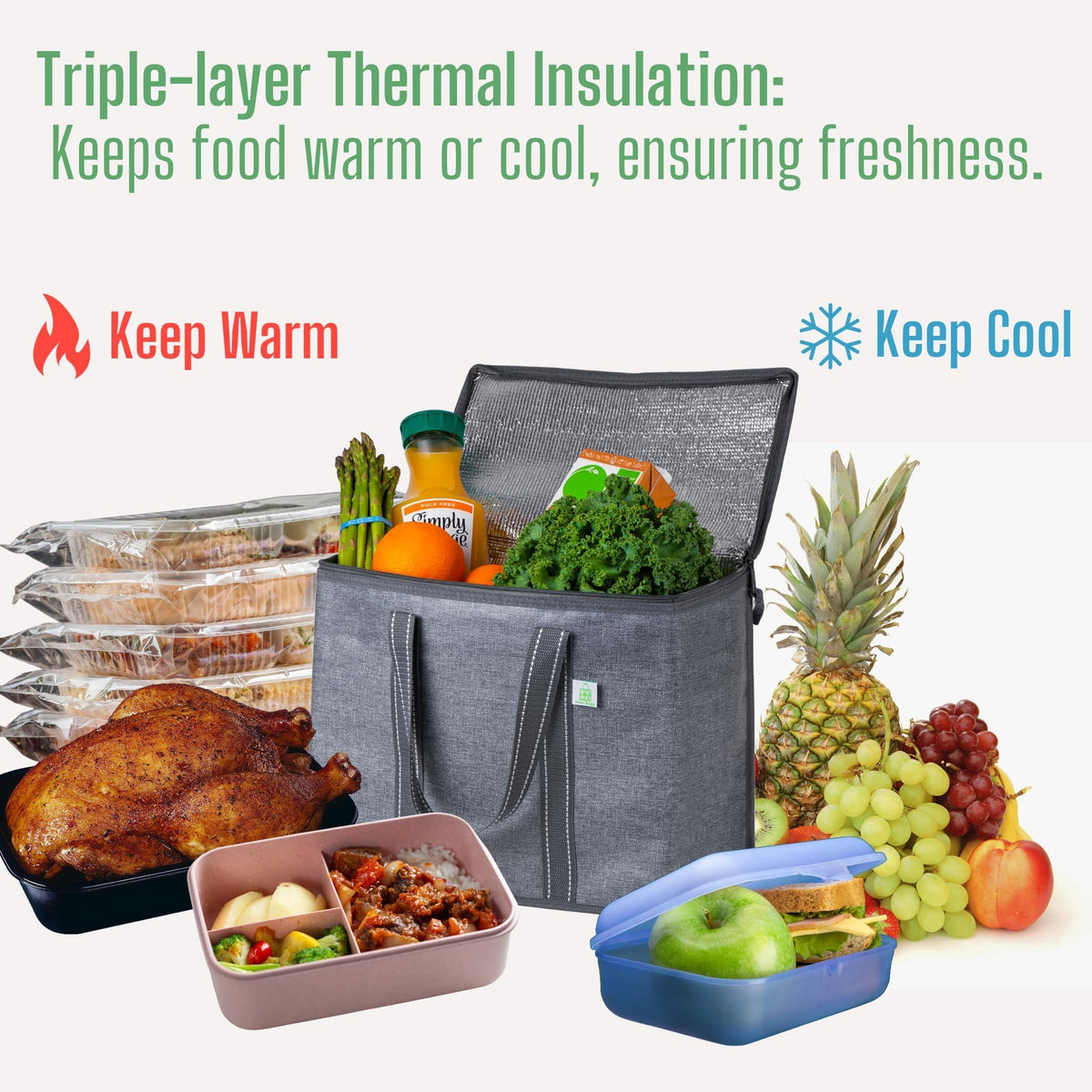 VENO cooler bag collapsed for flat, space-saving storage