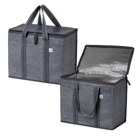 VENO cooler bag with hard bottom for stable groceries during transport