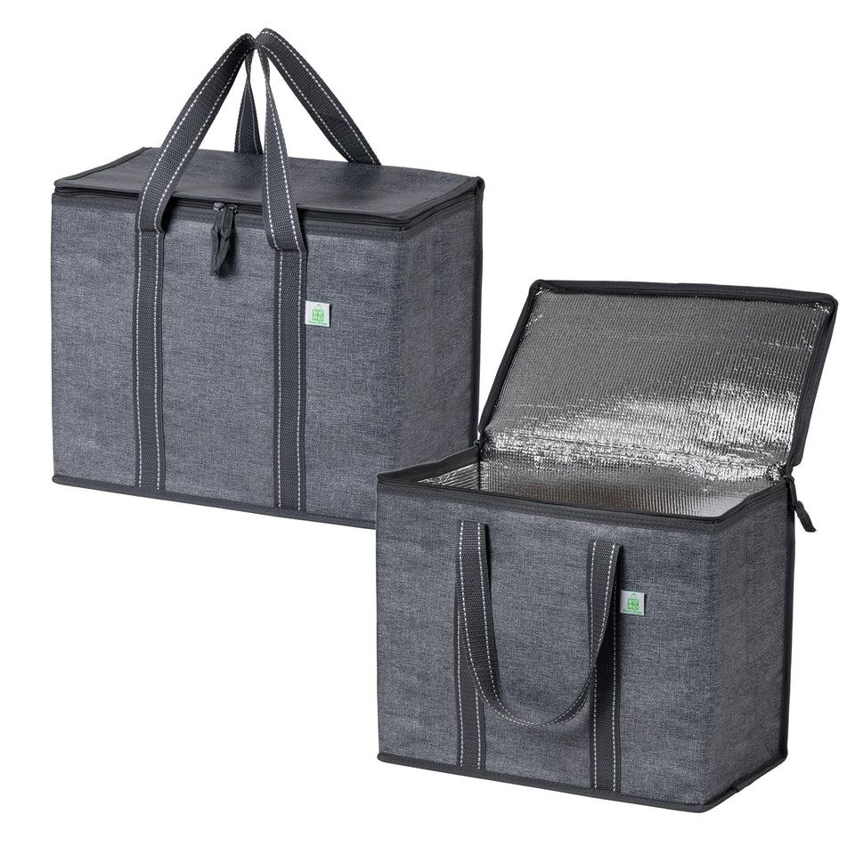 VENO cooler bag with hard bottom for stable groceries during transport